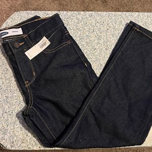 Size 7 dark wash straight leg boys jeans